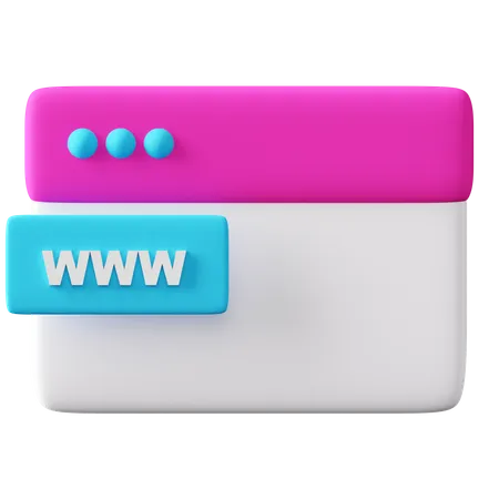 Www  3D Icon