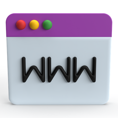 WWW  3D Icon