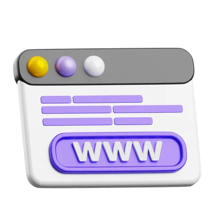 Www  3D Icon