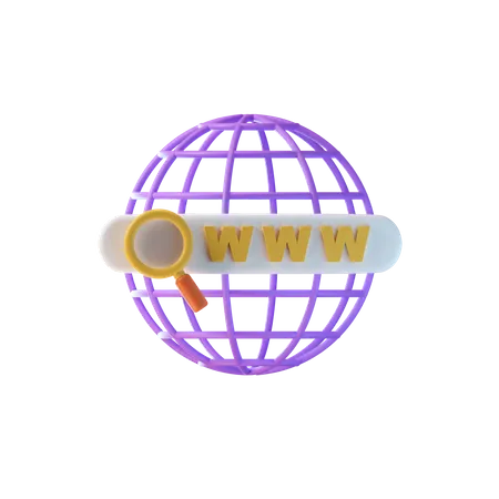 Www  3D Icon