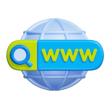WWW Search  3D Icon