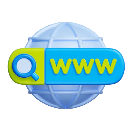 WWW Search  3D Icon