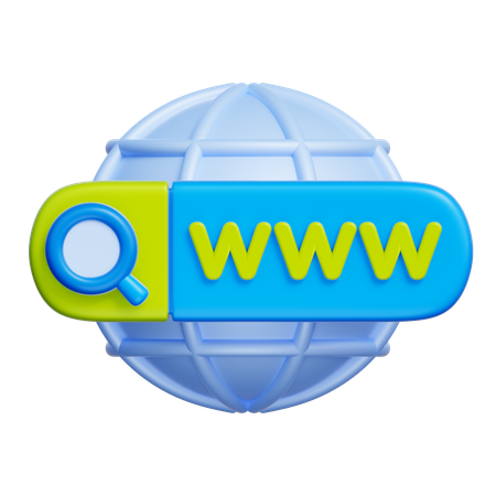 WWW Search  3D Icon
