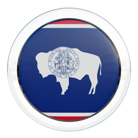 Wyoming Flag  3D Icon