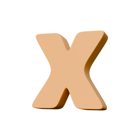 X  3D Icon