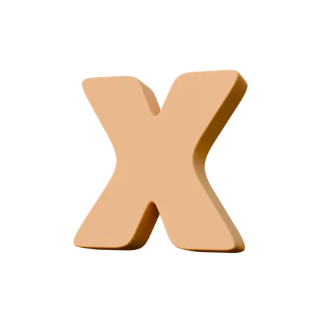 X  3D Icon