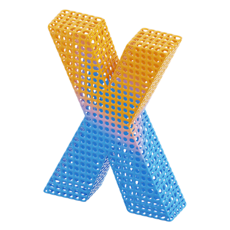 X  3D Icon