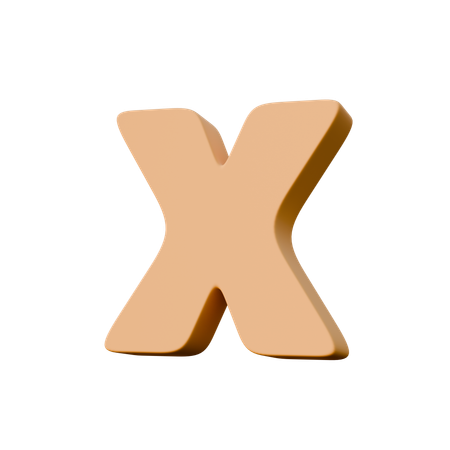 X  3D Icon