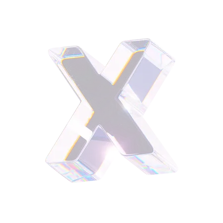 X  3D Icon