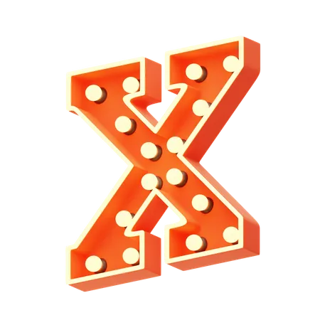 X  3D Icon