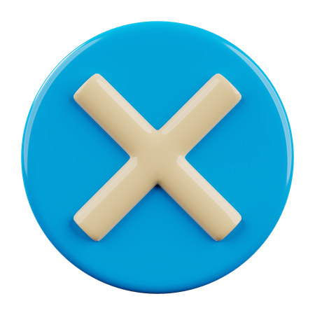 X  3D Icon