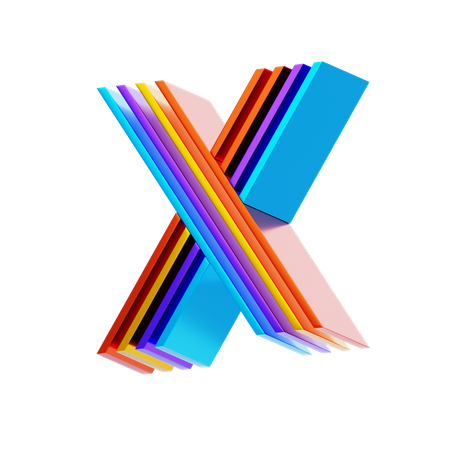 X  3D Icon