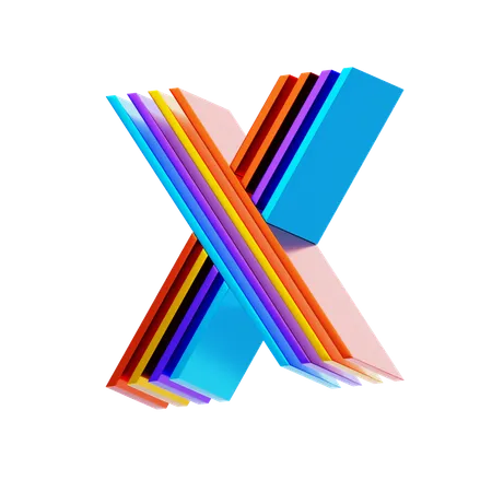 X  3D Icon