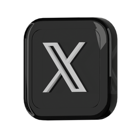 X  3D Icon