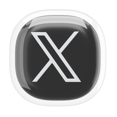 X  3D Icon