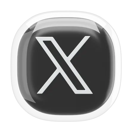 X  3D Icon