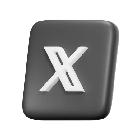 X  3D Icon