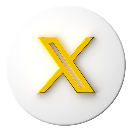 X  3D Icon