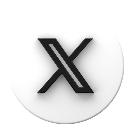 X  3D Icon