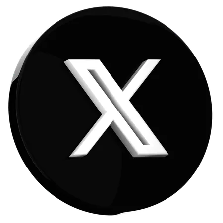 X  3D Icon