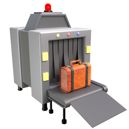 荷物のX線検査  3D Icon