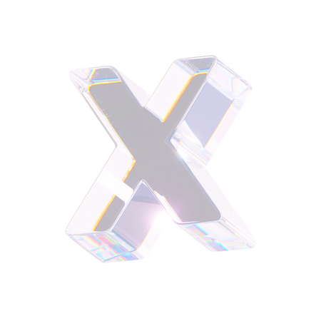 X  3D Icon
