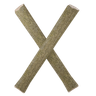 3d letter x emoji