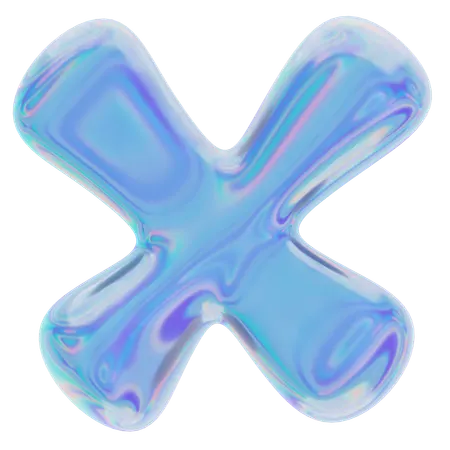 X Abstract Shape  3D Icon