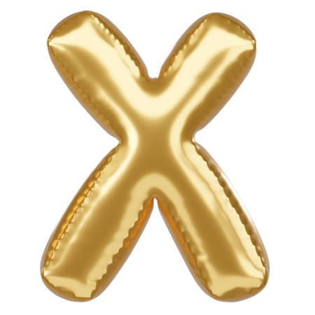 X alfabeto  3D Icon