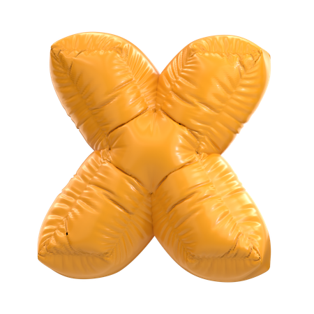 X alfabeto  3D Icon