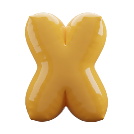 X alfabeto  3D Icon