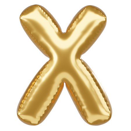 X Alphabet  3D Icon
