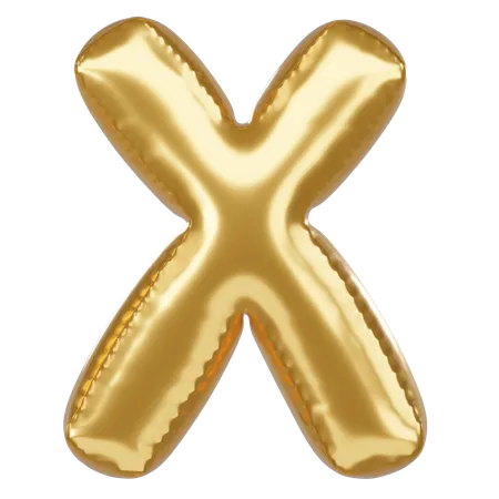 X Alphabet  3D Icon