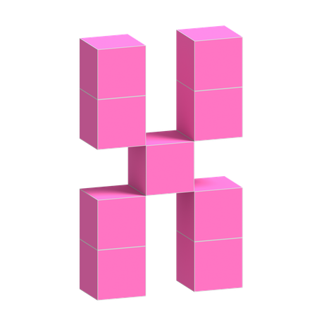 X Alphabet  3D Icon
