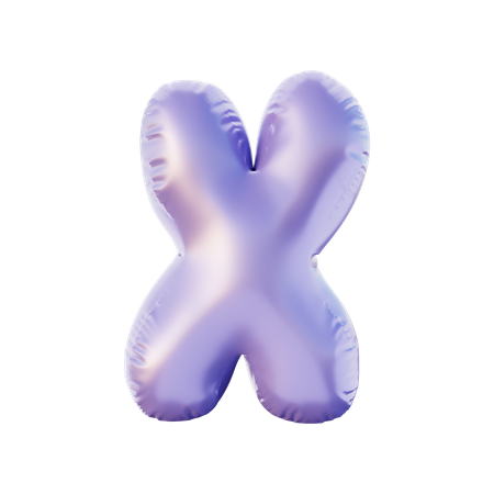 X Alphabet  3D Illustration