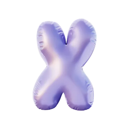 X Alphabet  3D Illustration