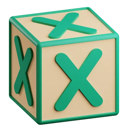 X Letter  3D Icon