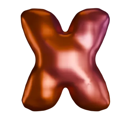 X Letter  3D Icon