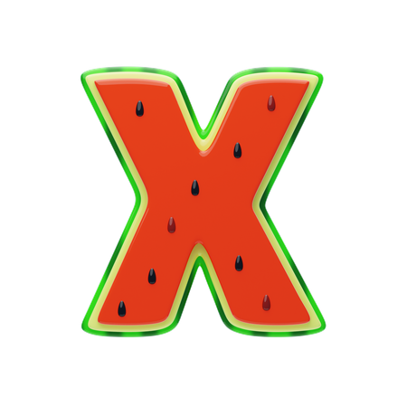 X Letter  3D Icon