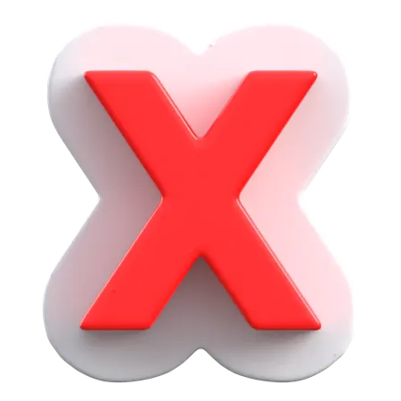 X Mark  3D Icon