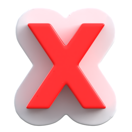 X Mark  3D Icon