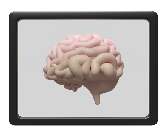 X Ray Film Brain  3D Icon