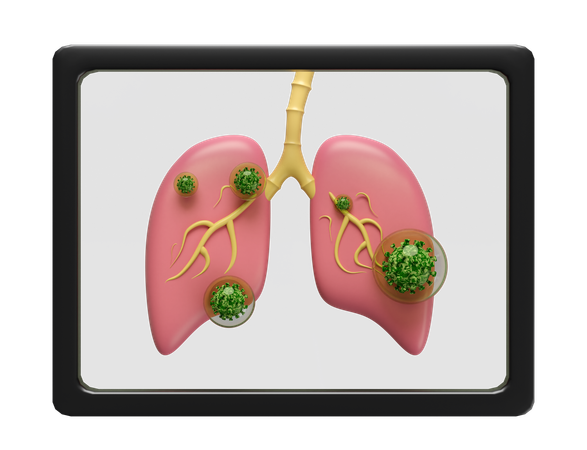 X Ray Film Lung  3D Icon