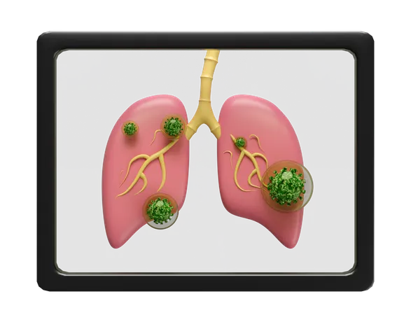 X Ray Film Lung  3D Icon