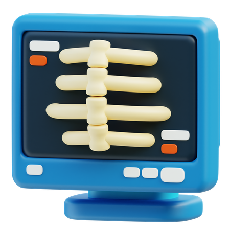 X Ray Monitor  3D Icon