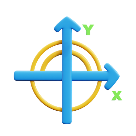 X Y Z Axis  3D Icon