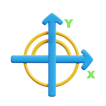 X Y Z Axis  3D Icon