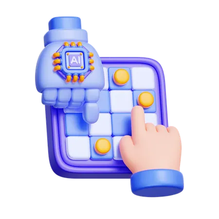 Xadrez Humano vs IA  3D Icon