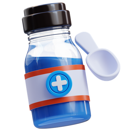 Xarope_medicina  3D Icon