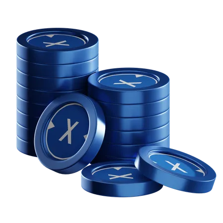 Pilas de monedas xdc  3D Icon